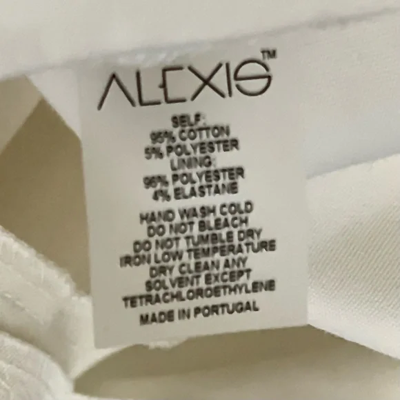 ALEXIS - Arlington Cross Back Playsuit - Off White - XS